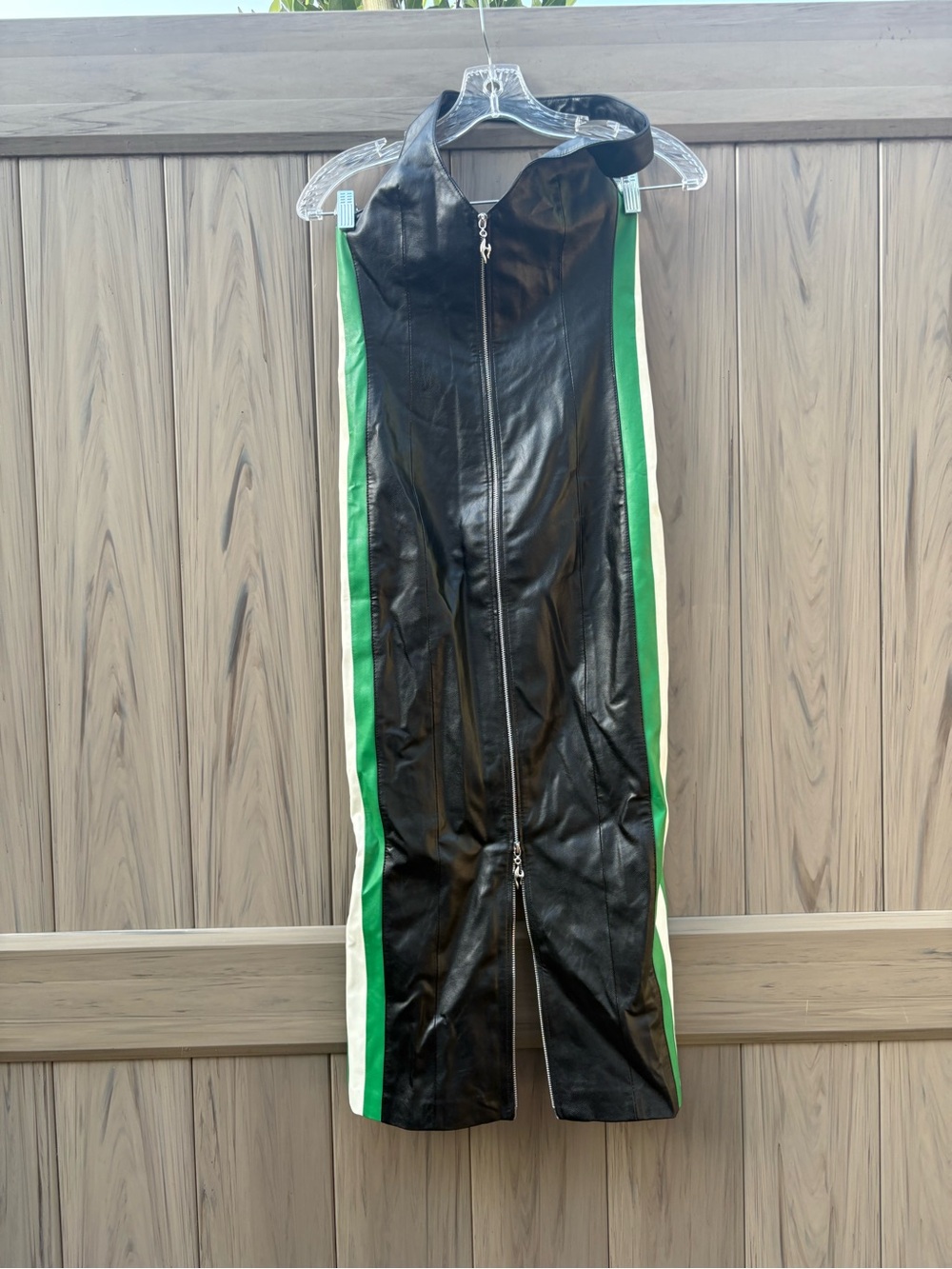 MIAOU Harlow Dress Faux Leather In Black New with Tags! - Picture 5 of 10